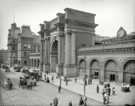 Boston Massachusetts circa  North Station Frozen forever at  am